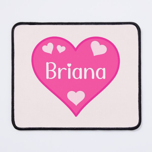 Item preview, Briana Name Pink Heart designed and sold by Jeallan Designs.