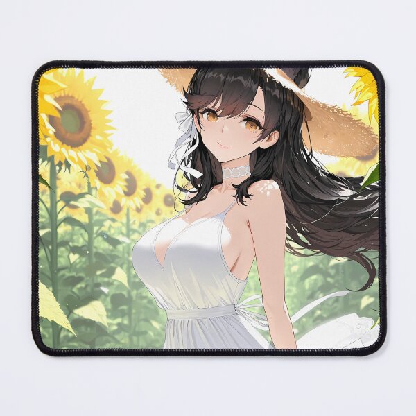 Item preview, Atago Sunflower Grace White Dress Azur Lane Anime Girl designed and sold by thedarvills.