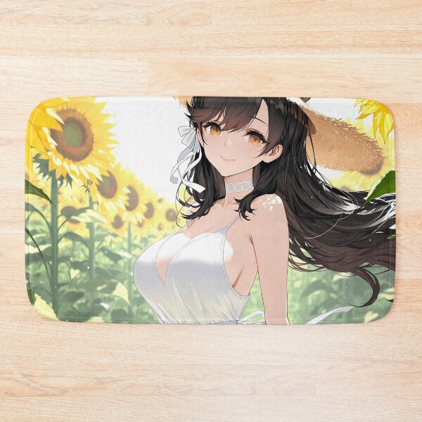 Artikelvorschau, Atago Sunflower Grace Weißes Kleid Azur Lane Anime-Mädchen entworfen und verkauft von thedarvills.