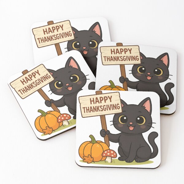 Item preview, Thanksgiving Cat with Pumpkin  designed and sold by Cat-loveparttime.