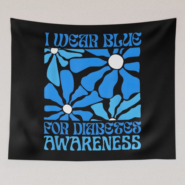 Item preview, I Wear Blues For Diabetes Awareness T1D Boho Flower 2025 designed and sold by MatthewConer.