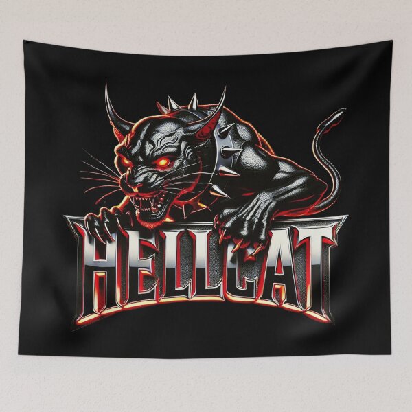 Item preview, Unleash Hellcat Fury – Demonic Panther Roars Eternal designed and sold by DeimosArtIntl.