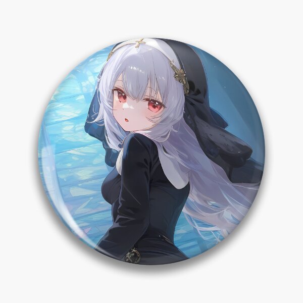 Item preview, Anime Graceful Laffey Devotion Amid Blue Cathedral Glow in Azur Lane designed and sold by thedarvills.