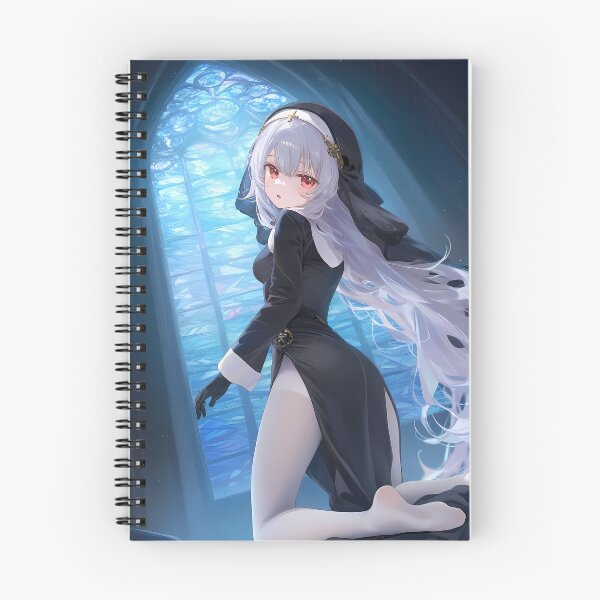Item preview, Anime Graceful Laffey Devotion Amid Blue Cathedral Glow in Azur Lane designed and sold by thedarvills.