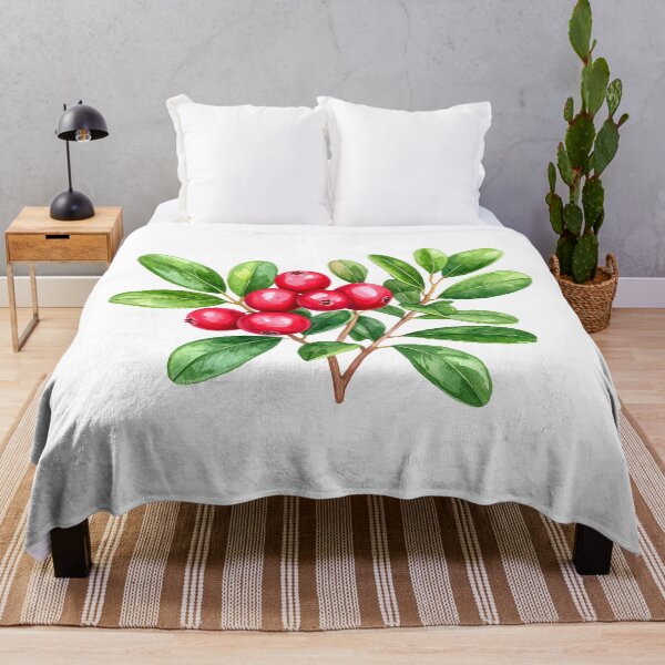 Item preview, Vaccinium vitis-idaea Watercolor Botanical Illustration designed and sold by Litely.