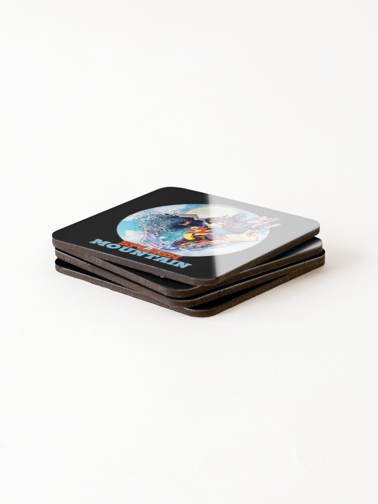 Thumbnail 4 of 5, Coasters (Set of 4), Water Drop Ride Nighttime Circle designed and sold by Raeleaines.