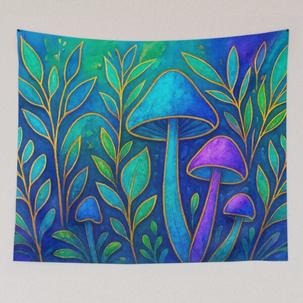 Item preview, Golden plant-fungus color explosion designed and sold by Sigtrix.