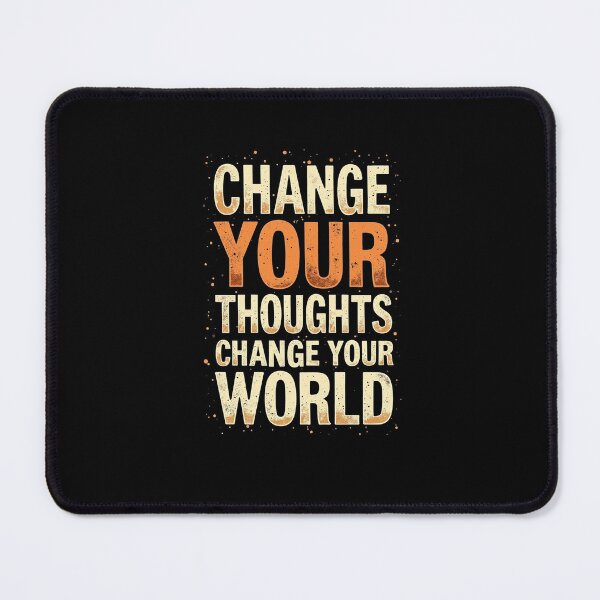 Item preview, Change Your Thoughts, Change Your World – Motivational Quote T-Shirt Design designed and sold by IyakMan.