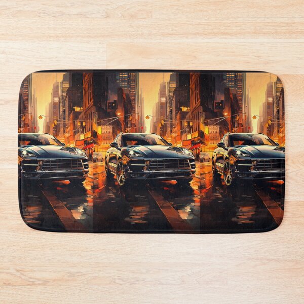 Item preview, Performance SUV Displayed In Vibrant City Sunset Setting designed and sold by RevUpDesign.