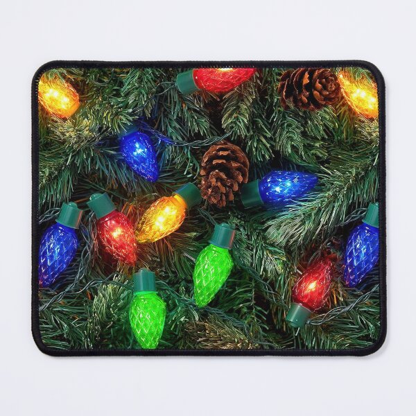 Item preview, Spruce Seamless Real Christmas Tree Camo and Printed Lights Pattern designed and sold by ChattanoogaTee.