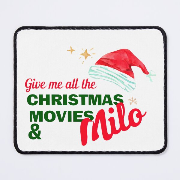 Item preview, Give Me All The Christmas Movies & Milo Personalized Santa Hat Design designed and sold by ArtisticDesignsbyLinda.