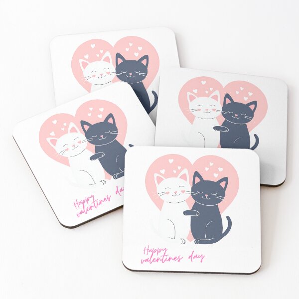 Item preview, Valentine's Day Cats – Sweet love motif with heart designed and sold by Spreesnake Design .