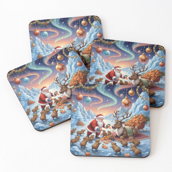 Item preview, Santa Claus gives oranges to capybaras designed and sold by cloud lee.