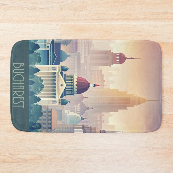 Item preview, Minimalist skyline of Bucharest designed and sold by paulrommer.