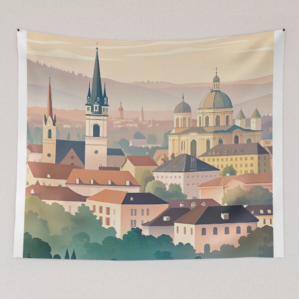 Item preview,  Minimalist skyline of Cluj-Napoca designed and sold by paulrommer.