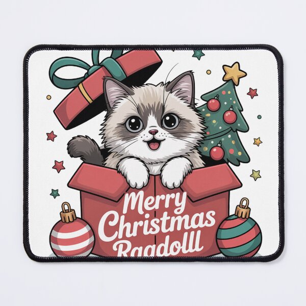 Item preview, Ragdoll cat merry Christmas gift designed and sold by kaka8888.