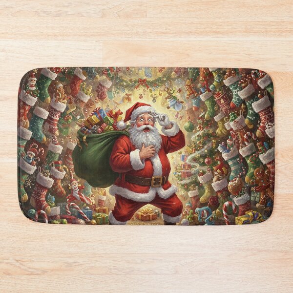 Item preview, Santa Claus comes into the house to deliver presents designed and sold by cloud lee.