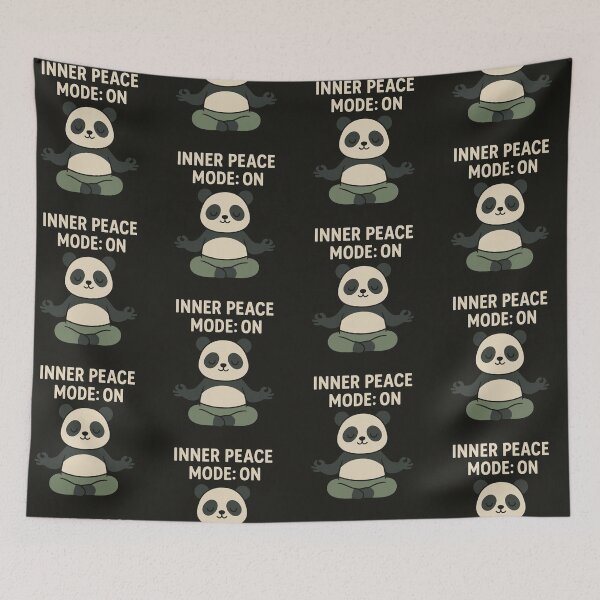 Item preview, Inner Peace Panda – Meditating Zen Bear Illustration designed and sold by Dogandesighn.