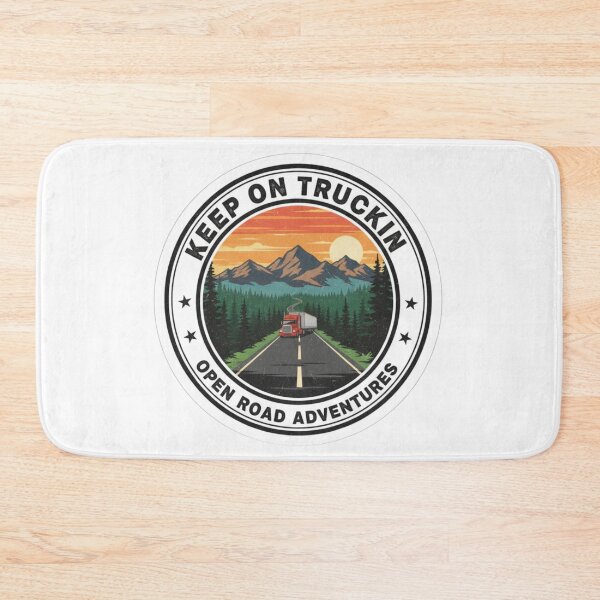 Item preview, Keep On Truckin' - Open Road Adventures Sticker - Nature & Trucking Decal designed and sold by EverBranz-stor.