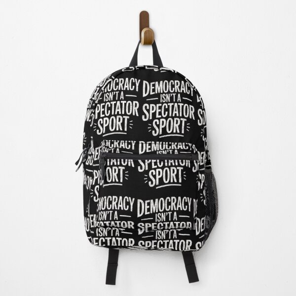 Item preview, Democracy Isn’t A Spectator Sport Motivational Quote designed and sold by FreshVibe Prints.