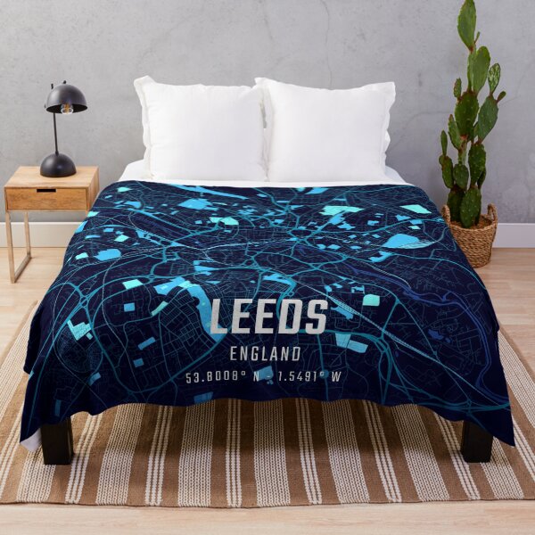 Item preview, Leeds Midnight City Map designed and sold by HomeLivingCo.