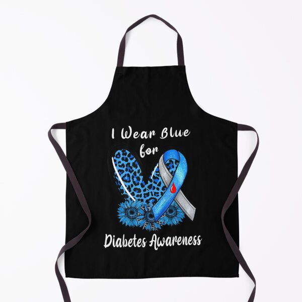 Item preview, Leopard Heart Blue Ribbon I Wear Blue For Diabetes Awareness designed and sold by MatthewConer.