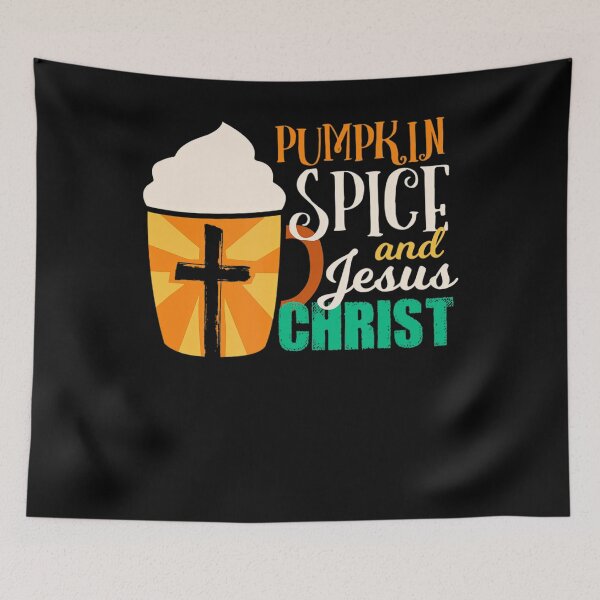 Item preview, Retro Christ Christmas and Jesus Pumpkin Spice Classic Vintage Funny designed and sold by JamieFmorriSS.