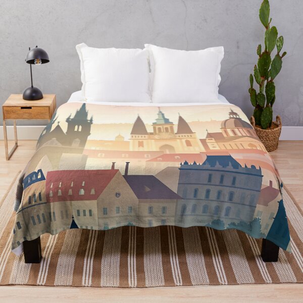 Item preview, Minimalist skyline of Prague designed and sold by paulrommer.