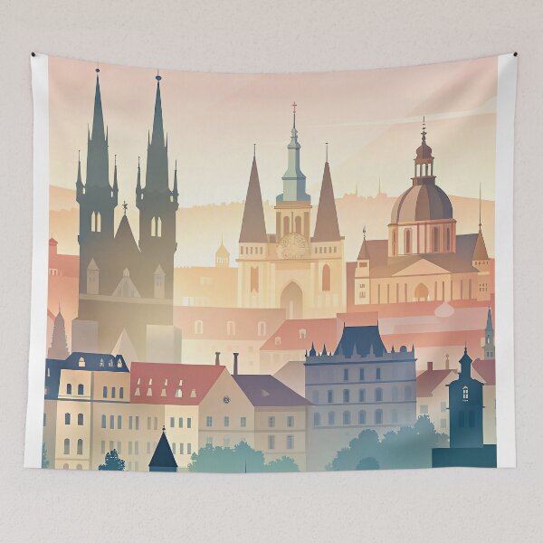 Item preview,   Minimalist skyline of Prague designed and sold by paulrommer.