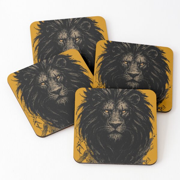 Item preview, Fierce Black Lion – Burning Amber Eye Identity designed and sold by SavannaStrikes.