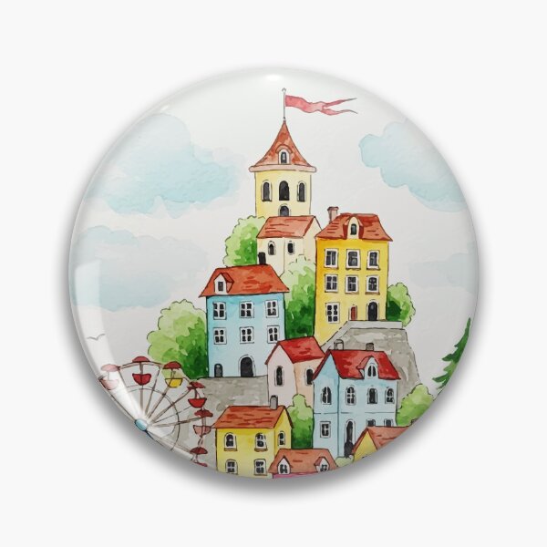 Item preview,  Town on an island designed and sold by Design4uStudio.
