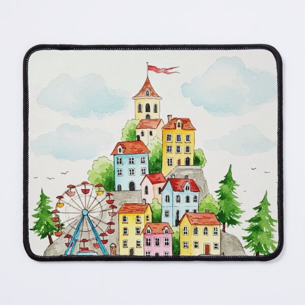 Item preview,  Town on an island designed and sold by Design4uStudio.