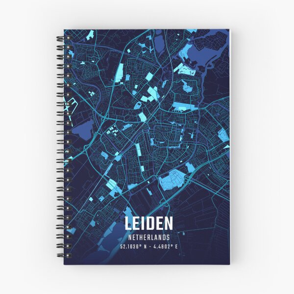 Item preview, Leiden Midnight City Map designed and sold by HomeLivingCo.