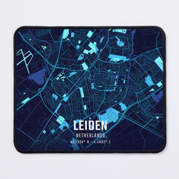 Item preview, Leiden Midnight City Map designed and sold by HomeLivingCo.