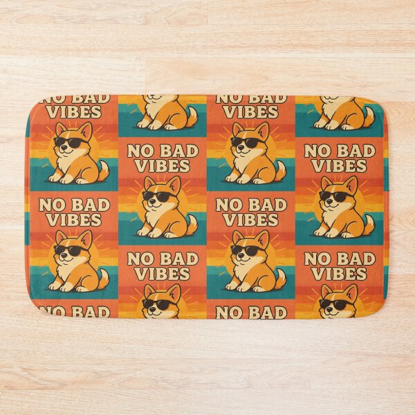 Item preview, Cool Corgi No Bad Vibes Retro Sunset designed and sold by Dogandesighn.
