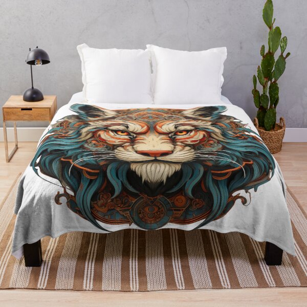 Item preview, Psychedelic Cyber Tiger Mandala Fusion designed and sold by Daagath.