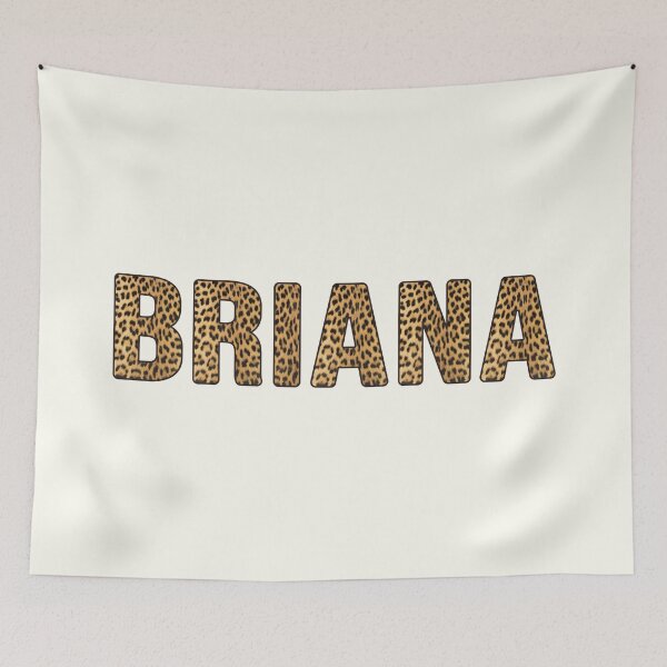 Item preview, Briana Name Leopard Print designed and sold by Jeallan Designs.