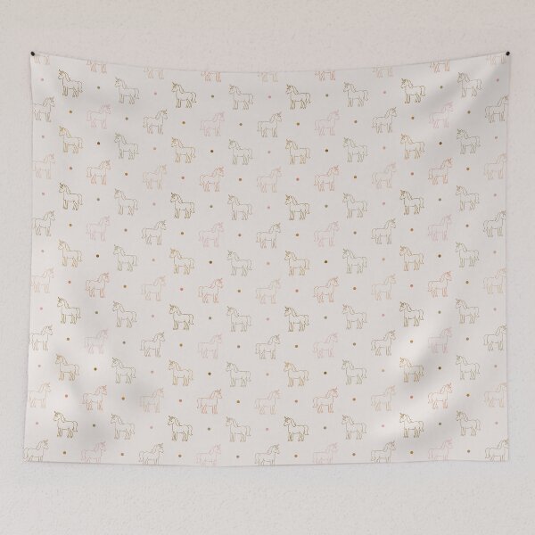 Item preview, Minimalist Cute Unicorns And Polka Dots In Boho Earthy Colors designed and sold by EliveraDesigns.