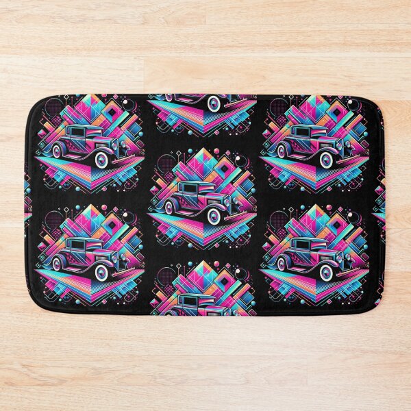 Item preview, Colorful geometric decorative classic car  designed and sold by Dogandesighn.