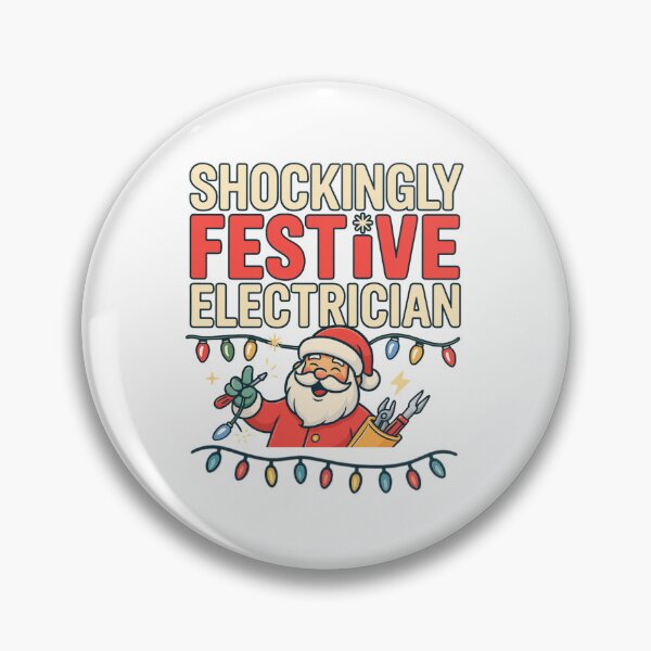 Item preview, Shockingly Festive Electrician Funny Christmas Design designed and sold by NeboulaHamra.