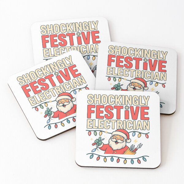 Item preview, Shockingly Festive Electrician Funny Christmas Design designed and sold by NeboulaHamra.