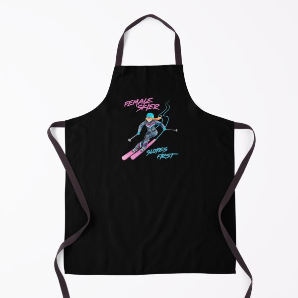 Item preview, Female Skier Slopes First For Skiers designed and sold by AnnInk Print Studio.
