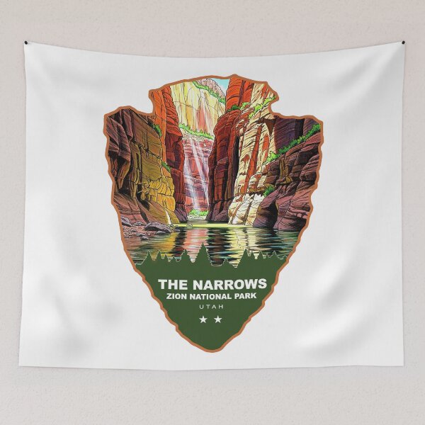 Item preview, The Narrows Zion National Park Arrowhead designed and sold by Esskay Designs.