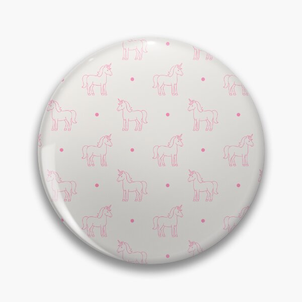 Item preview, Minimalist Cute Unicorns And Polka Dots In Pink designed and sold by EliveraDesigns.