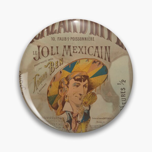 Item preview, Vintage Parisian Poster Reproduction | Alcazar d'Hiver Café Concert Art | Le Joli Mexicain by Armand Ben designed and sold by artofuniverse.