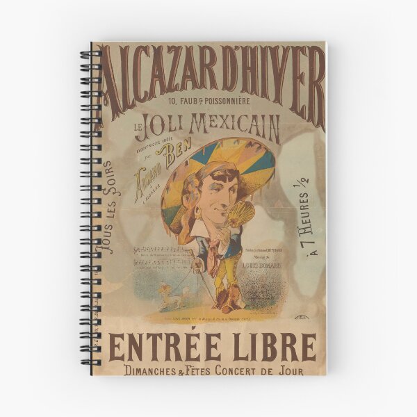 Item preview, Vintage Parisian Poster Reproduction | Alcazar d'Hiver Café Concert Art | Le Joli Mexicain by Armand Ben designed and sold by artofuniverse.