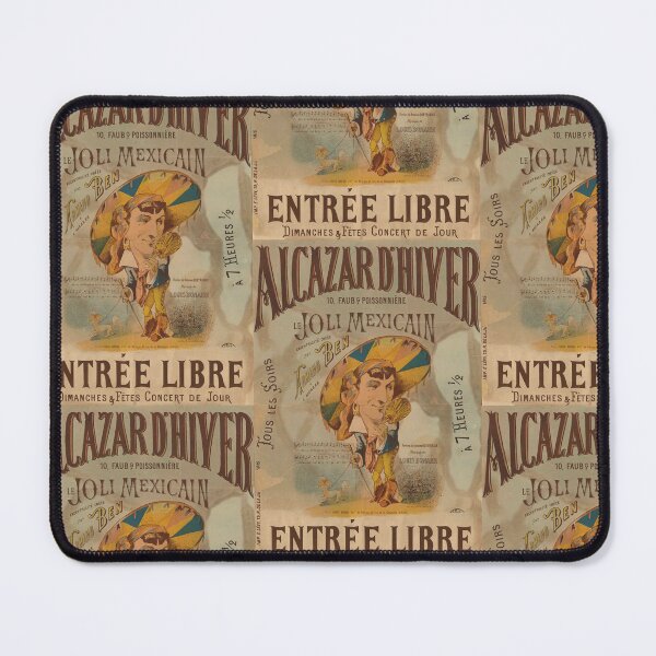 Item preview, Vintage Parisian Poster Reproduction | Alcazar d'Hiver Café Concert Art | Le Joli Mexicain by Armand Ben designed and sold by artofuniverse.