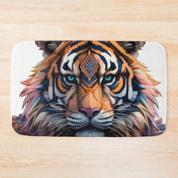 Item preview, Sacred Geometric Tiger with Crystal Texture designed and sold by Daagath.