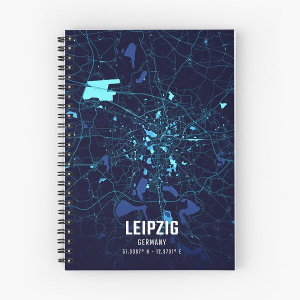 Item preview, Leipzig Midnight City Map designed and sold by HomeLivingCo.