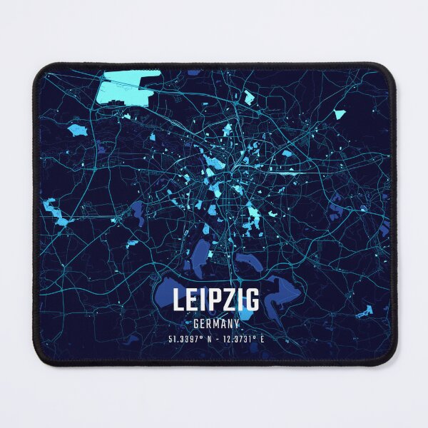 Item preview, Leipzig Midnight City Map designed and sold by HomeLivingCo.